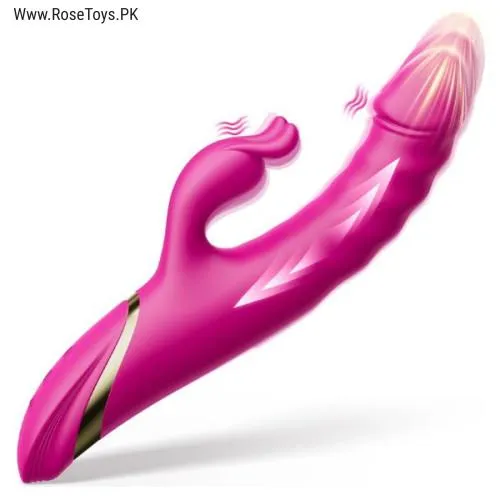 Thrusting Rabbit Vibrator with Clitoral Stimulator