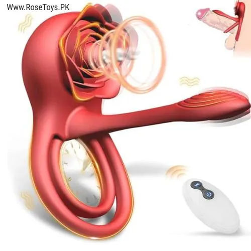 Red Penis Vibrator Cock Ring