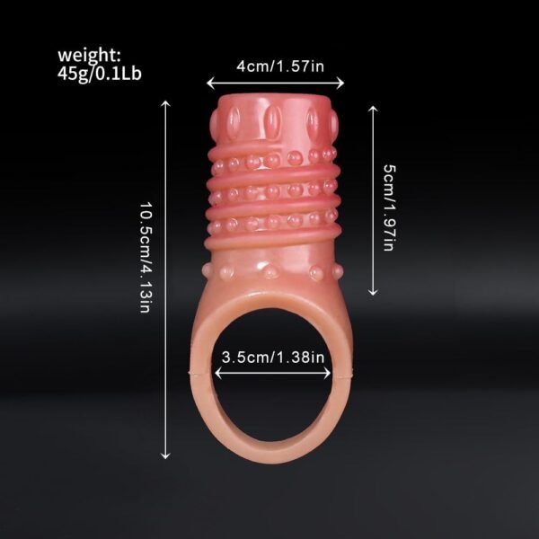 Penis Sleeve with Open Tip Design