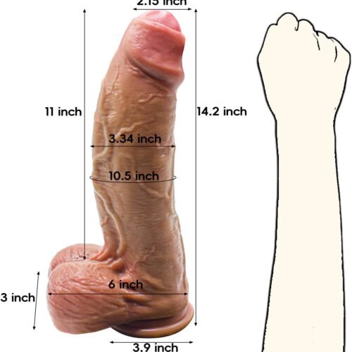 14.4 Inch Realistic Huge Thick Dildo Sex Toy