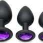 3PCS Silicone Jeweled Anal Butt
