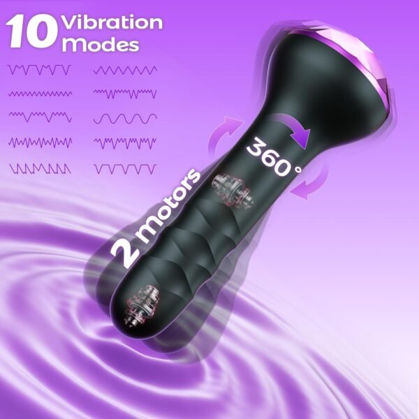 2 Motors Anal Dildo