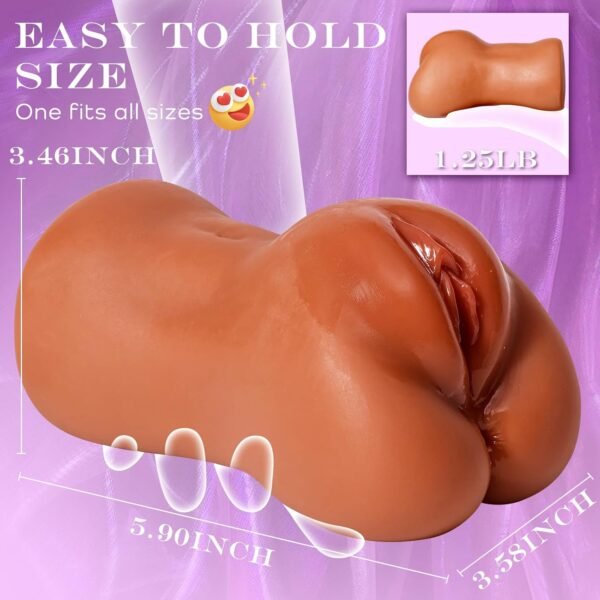 Brown Realistic Pocket Pussy Sex Toys for Men