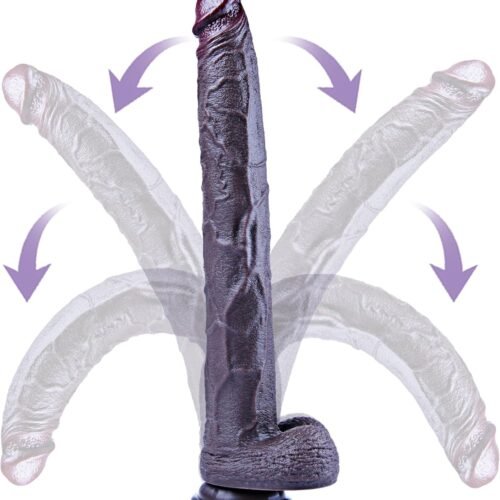 16.5 Inch Black Extra Long Dildo