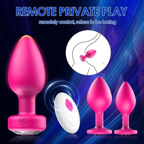 3Pcs Silicone Butt Plugs Training Kit