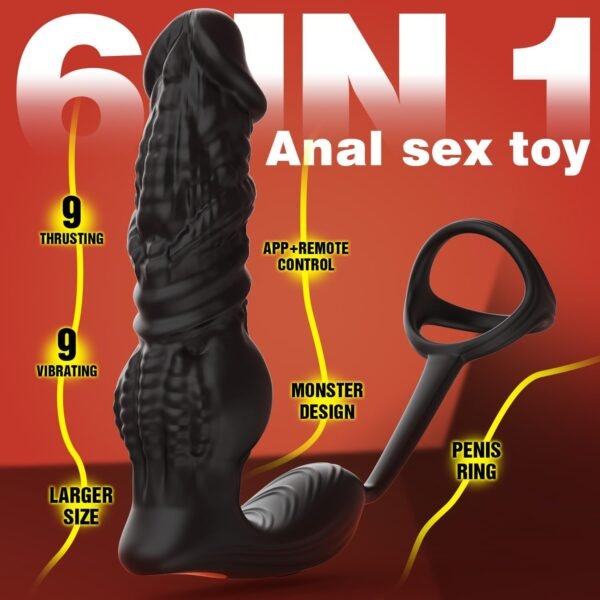 Thrusting Prostate Massager Anal Vibrator