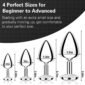 4 PCS Butt Plug Kit for Gradual Training