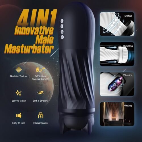 Automatic Male Masturbator with 3 Twisting