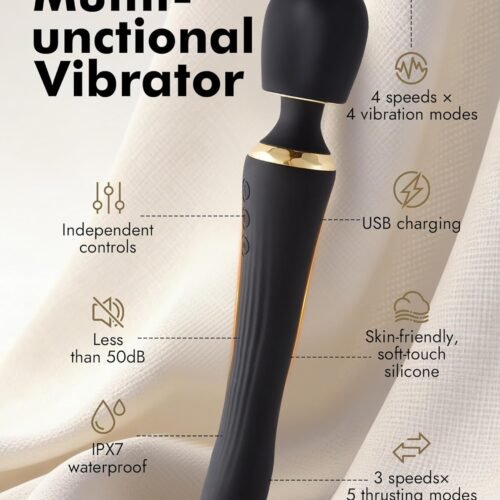 2-in-1 Dual-Ended Vibrator Wand