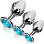 COWINOE 3 PCS Jewel Butt Plugs Sex Toy