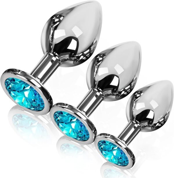 COWINOE 3 PCS Jewel Butt Plugs Sex Toy