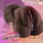 Black Realistic Pocket Pussies Male Masturbator