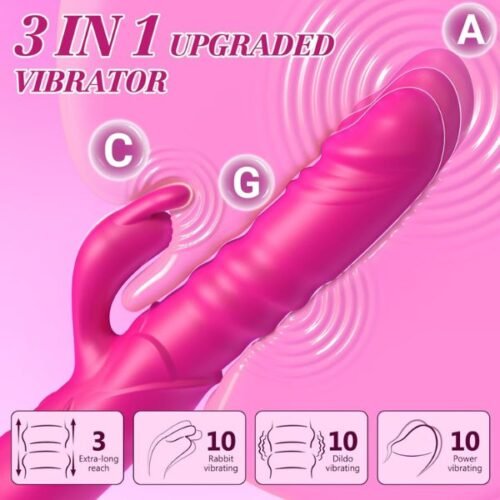 Thrusting Rabbit Vibrator Sex Toys