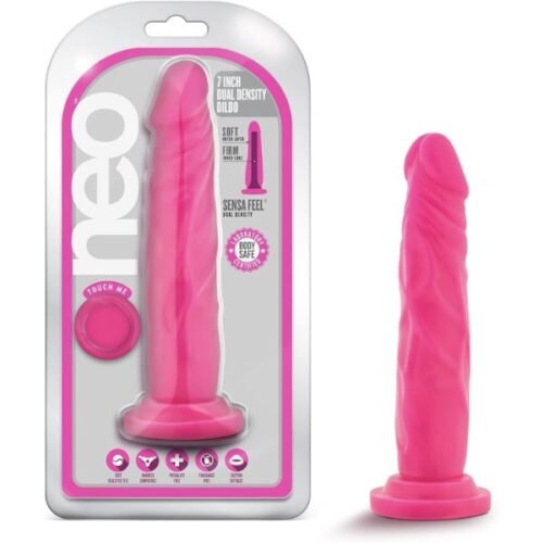 Neon Pink Realistic Dildo
