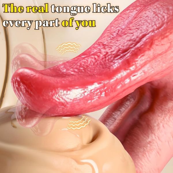 9 Inch Realistic Dildo Tongue