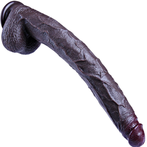 16.5 Inch Black Extra Long Dildo