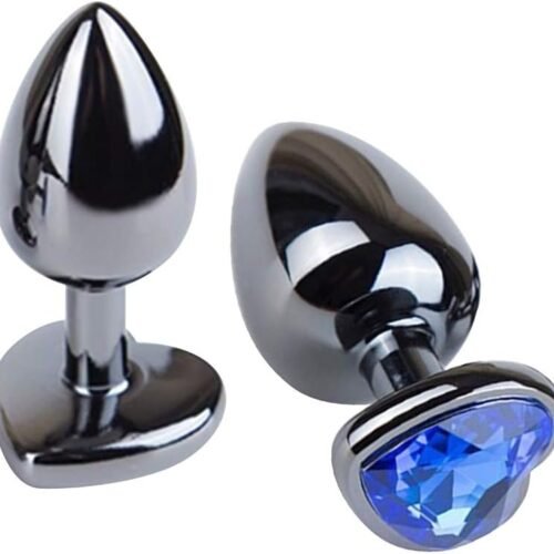 Anal Plug Romi Blue Jewelry Heart Shaped Butt