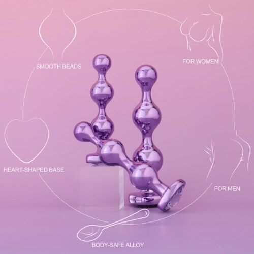 3 Pcs Lightweight Alloy Anal Beads