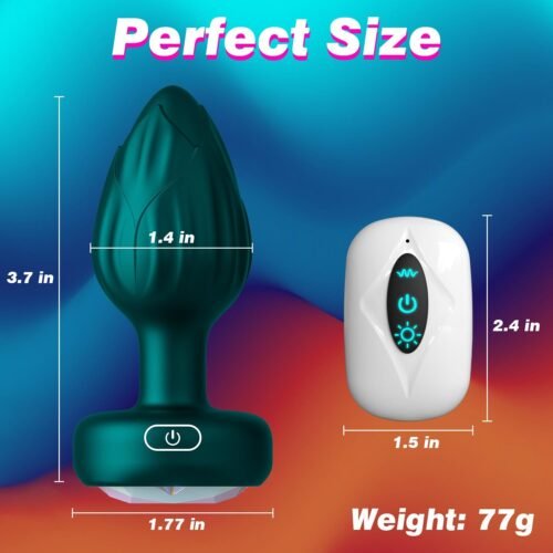 10 Modes Vibrating Butt Plug LED