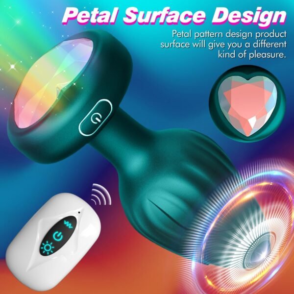 10 Modes Vibrating Butt Plug LED