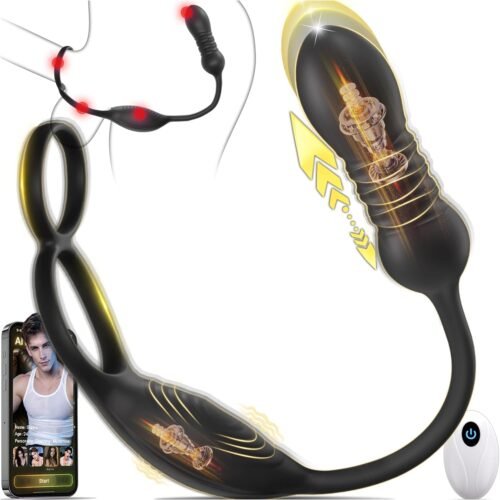 HNNPY Thrusting Prostate Massager Dildo