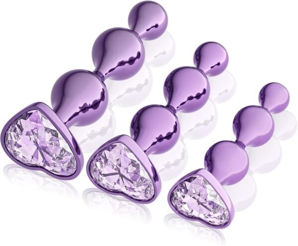 3 Pcs Lightweight Alloy Anal Beads