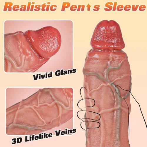 Realistic Upgraded Penis Sleeve Extender for Men