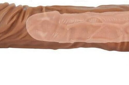 2 Pcs Reusable Penis Sleeve Extender Ultra