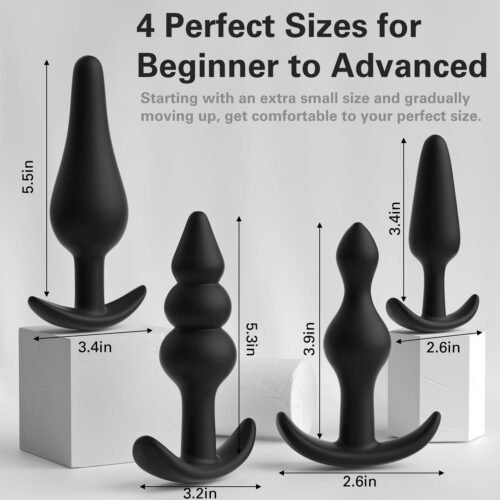 4 Shape Silicone Anal Plug