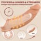 Penis Sleeve Vibrator 6.5" Realistic Cock