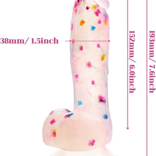 7.6 Inch Colorful Realistic Dildos
