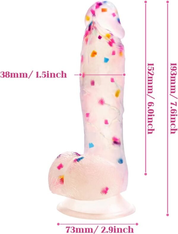7.6 Inch Colorful Realistic Dildos