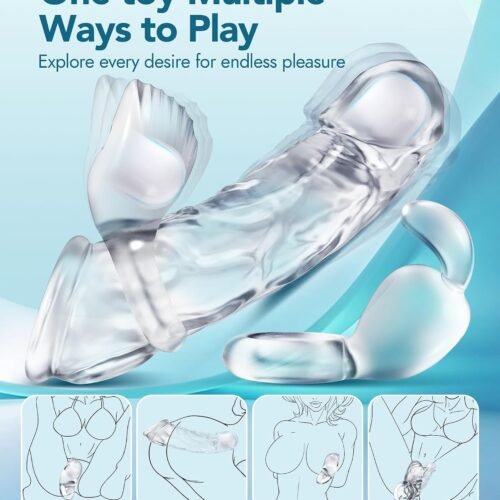 Dual Vibrating Penis Sleeve for CouplesDual Vibrating Penis Sleeve for Couples