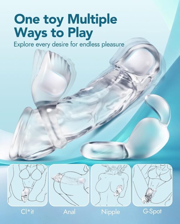 Dual Vibrating Penis Sleeve for CouplesDual Vibrating Penis Sleeve for Couples