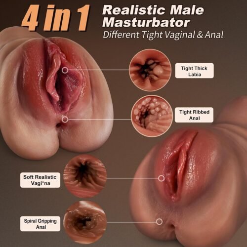 4 in 1 Pocket Pussy Male Masturbator