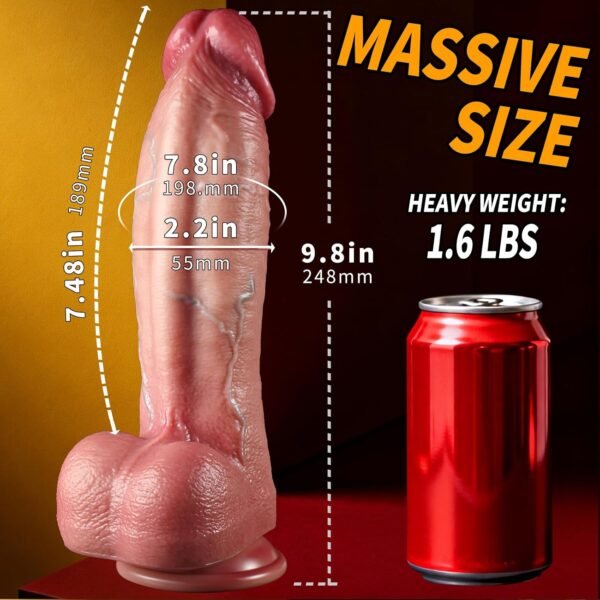 Dual Density Realistic Dildo 9.8 Inch