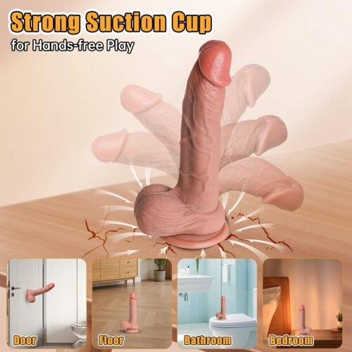 7.7" Realistic Soft Silicone Dildo
