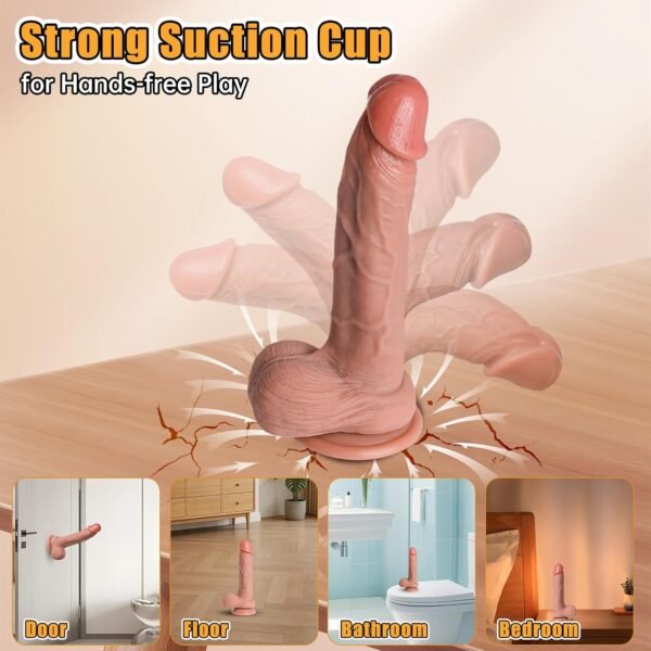 7.7" Realistic Soft Silicone Dildo