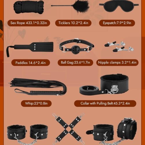 UTIMI BDSM Bondage Kit Sex Toys
