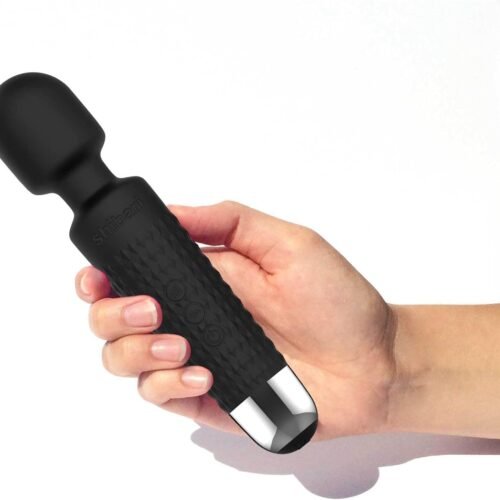 Shibari Mini Wand Vibrator Massager Black