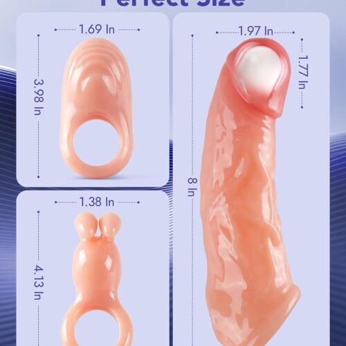 2 in 1 Vibrating Penis Sleeve for Couples