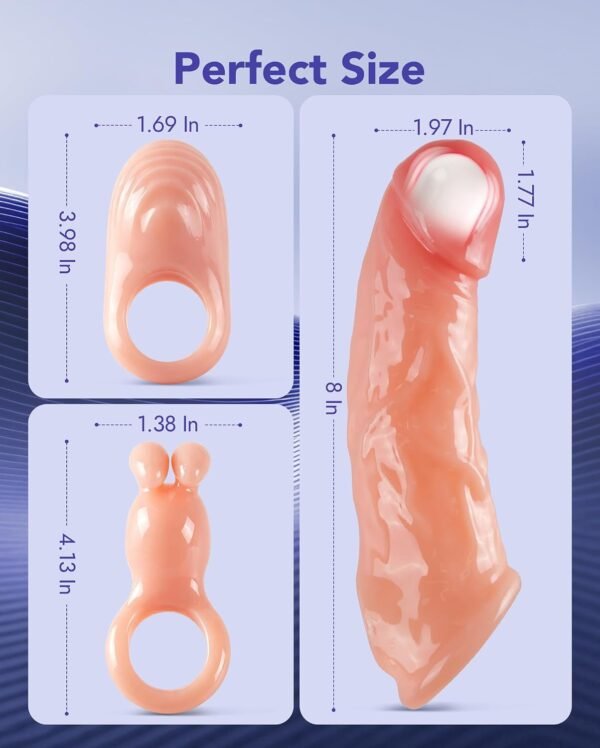 2 in 1 Vibrating Penis Sleeve for Couples