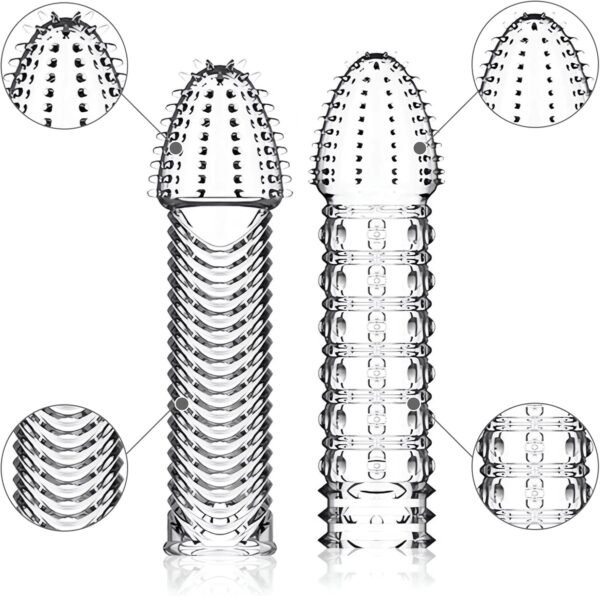 4 Pack Reusable Penis Sleeves