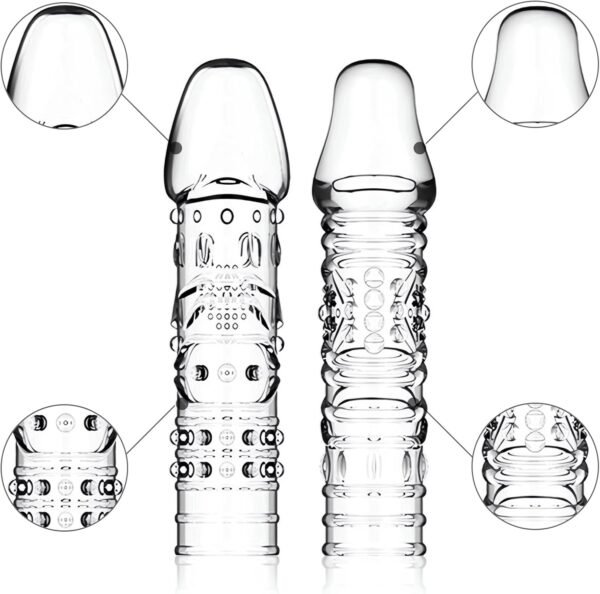 4 Pack Reusable Penis Sleeves