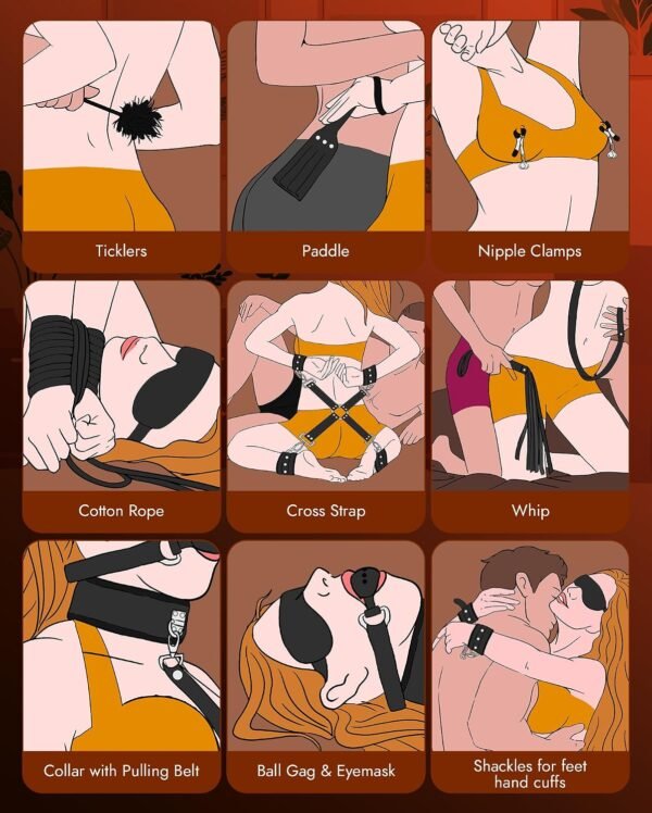 UTIMI BDSM Bondage Kit Sex Toys