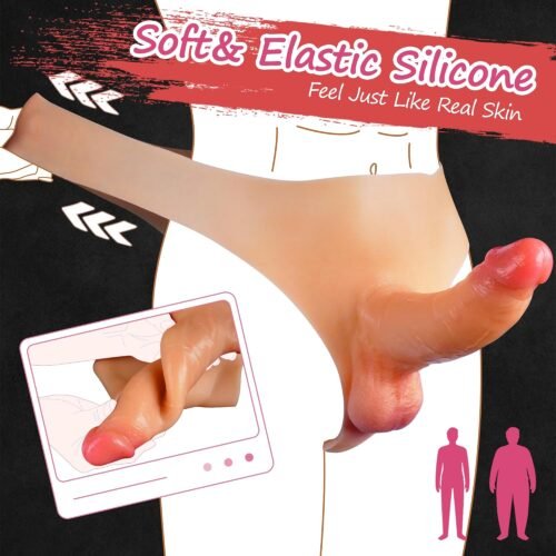 6.7" Strap on Penis Sleeve Realistic Dildo