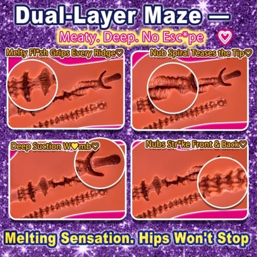Masturbator Stroker with Dual Entrances