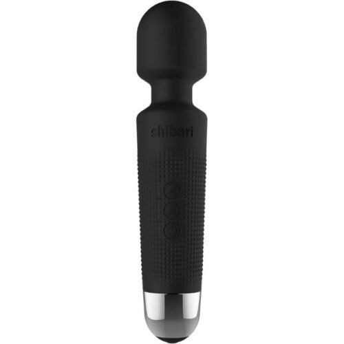 Shibari Mini Wand Vibrator Massager Black