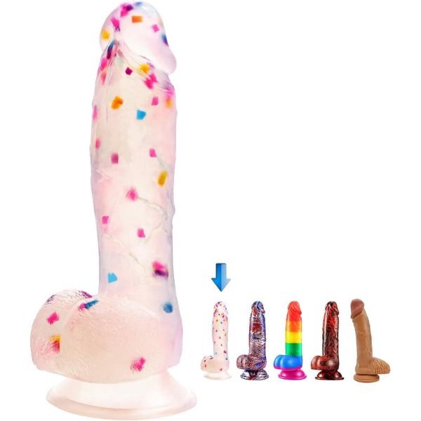 7.6 Inch Colorful Realistic Dildos 7.6 Inch Colorful Realistic Dildos