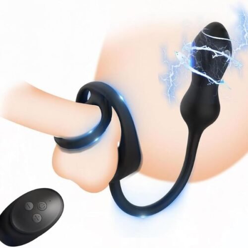 Electric Shock Anal Vibrator with Remote Control